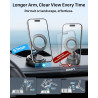 YOSH Support Voiture pour MagSafe, [Ventouse à Vide & 22x Aimants N56], Porte-Téléphone Magnétique, Bras allongé Rotatif à 360° 