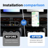 Support de téléphone portable pour grille d'aération de voiture pour Dacia Sandero 3 Sandero Stepway III 2021-2025 - Fixation au
