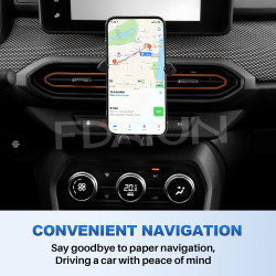 Support de téléphone portable pour grille d'aération de voiture pour Dacia Sandero 3 Sandero Stepway III 2021-2025 - Fixation au