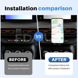 Support de téléphone portable pour grille d'aération de voiture pour Dacia Sandero 3 Sandero Stepway III 2021-2025 - Fixation au