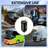 Adaptateur allume-cigare USB, chargeur de voiture double QC3.0 100 W en alliage d'aluminium, mini chargeur de voiture, charge ra