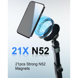 2 en 1 Support Téléphone Voiture Porte-Gobelet, Support Magnétique de Voiture pour Voiture et Camion, Compatible avec Magsafe po