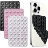 3 Pièces Ventouse Téléphone Portable Support Coque Ventouse Silicone Double Face Pour Selfies Voiture Noir Blanc Rose