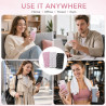 3 Pièces Ventouse Téléphone Portable Support Coque Ventouse Silicone Double Face Pour Selfies Voiture Noir Blanc Rose