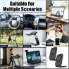 MEISO 2 Pièces Support Téléphone Voiture, Magnétique Porte Téléphone Voiture, Ultra-Thin Adjustable Foldable, Smartphone Aimants