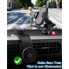 CloudValley Flexible Support Telephone Voiture pour Magsafe, Rotatif à 360°, double design d’adhésion, Support Telephone pour iP
