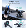 Support de téléphone pour voiture, tableau de bord, pare-brise réglable, support de camion, support GPS pour iPhone, Samsung, to