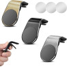 [Lot de 3] Support Téléphone Voiture Magnétique, Aimant Puissant Porte Téléphone Voiture pour Grille d'Aération, Support Smartph