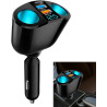 Adaptateur Allume-Cigare USB-C pour Voiture, Charge Ultra-Rapide 66 W QC3.0 avec Rotation à 360°, Charge simultanée de Plusieurs