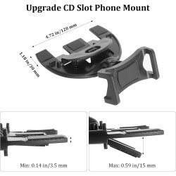 Support Telephone Voiture CD Support GPS Voiture pour Fente CD Porte GPS Voiture 360 Degres Reglable Support Navigation GPS Stab