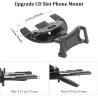 Support Telephone Voiture CD Support GPS Voiture pour Fente CD Porte GPS Voiture 360 Degres Reglable Support Navigation GPS Stab