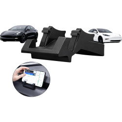 Générique Support Téléphone Tableau de Bord Compatible Tesla Model 3 Highland – Support Smartphone Silicone Antidérapant – Insta