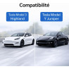 Générique Support Téléphone Tableau de Bord Compatible Tesla Model 3 Highland – Support Smartphone Silicone Antidérapant – Insta