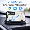 Générique Support Téléphone Tableau de Bord Compatible Tesla Model 3 Highland – Support Smartphone Silicone Antidérapant – Insta