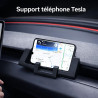 Générique Support Téléphone Compatible Tesla Model 3 Highland & Juniper – Support Smartphone Silicone Antidérapant – Support GPS
