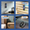Support de téléphone magnétique universel pour voiture - Support mural pour iPhone 17-12 - Noir