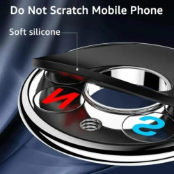 Support de téléphone magnétique universel pour voiture - Support mural pour iPhone 17-12 - Noir