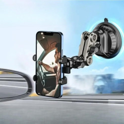 Support de téléphone universel pour enregistrement vidéo - Support de téléphone de voiture à ventouse - Pour pare-brise et fenêt