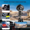 Support de téléphone universel pour enregistrement vidéo - Support de téléphone de voiture à ventouse - Pour pare-brise et fenêt