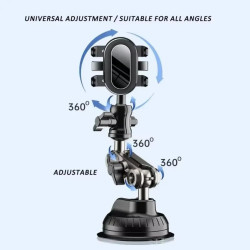 Support de téléphone universel pour enregistrement vidéo - Support de téléphone de voiture à ventouse - Pour pare-brise et fenêt