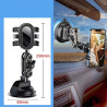 Support de téléphone universel pour enregistrement vidéo - Support de téléphone de voiture à ventouse - Pour pare-brise et fenêt