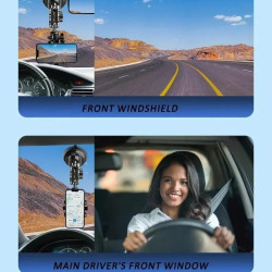 Support de téléphone universel pour enregistrement vidéo - Support de téléphone de voiture à ventouse - Pour pare-brise et fenêt