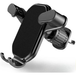 Support de téléphone magnétique pour téléphone portable - Support pour smartphone - Support de voiture pour iPhone - Noir