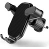 Support de téléphone magnétique pour téléphone portable - Support pour smartphone - Support de voiture pour iPhone - Noir
