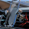 Support de téléphone magnétique pour téléphone portable - Support pour smartphone - Support de voiture pour iPhone - Noir