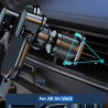 Support de téléphone magnétique pour téléphone portable - Support pour smartphone - Support de voiture pour iPhone - Noir