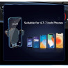 Support de téléphone magnétique pour téléphone portable - Support pour smartphone - Support de voiture pour iPhone - Noir