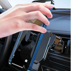 Support de téléphone magnétique pour téléphone portable - Support pour smartphone - Support de voiture pour iPhone - Noir