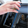 Support de téléphone magnétique pour téléphone portable - Support pour smartphone - Support de voiture pour iPhone - Noir