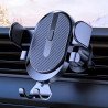 Support Téléphone Voiture pour Citroen C4 Cactus 2014-2020 Crochet en Métal Rotation 360° Fixation Grille Aération Stable Noir 1