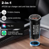 Chargeur de voiture intelligent et traceur GPS [certifié MFi ] : chargeur rapide double USB-C/A 20 W avec localisation Apple « O