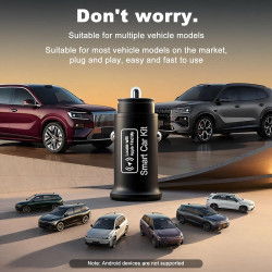 Chargeur de voiture intelligent et traceur GPS [certifié MFi ] : chargeur rapide double USB-C/A 20 W avec localisation Apple « O
