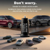 Chargeur de voiture intelligent et traceur GPS [certifié MFi ] : chargeur rapide double USB-C/A 20 W avec localisation Apple « O