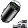 Chargeur de voiture à brancher | Chargeur de voiture 100 W avec deux sorties de charge - Chargeur de téléphone USB pour voitures