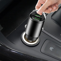 Chargeur de voiture à brancher | Chargeur de voiture 100 W avec deux sorties de charge - Chargeur de téléphone USB pour voitures
