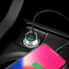 Chargeur de voiture à brancher | Chargeur de voiture 100 W avec deux sorties de charge - Chargeur de téléphone USB pour voitures