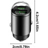 Chargeur de voiture à brancher | Chargeur de voiture 100 W avec deux sorties de charge - Chargeur de téléphone USB pour voitures