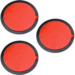 3 Disques Adhésifs Ø73 mm pour Support Téléphone Auto À Ventouse – Plaques Tableau De Bord 3,6 mm Effet Miroir, Résistantes À La