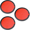 3 Disques Adhésifs Ø73 mm pour Support Téléphone Auto À Ventouse – Plaques Tableau De Bord 3,6 mm Effet Miroir, Résistantes À La
