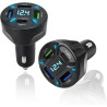 2PCS Allume Cigare USB C 4 Ports USB PD et Super, Prise Allume Cigare USB, 12V 24V, Chargeur USB C pour Smartphones et Tablettes