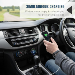 2PCS Allume Cigare USB C 4 Ports USB PD et Super, Prise Allume Cigare USB, 12V 24V, Chargeur USB C pour Smartphones et Tablettes