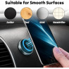 Lot de4 Supports Magnétiques Ronds pour Voiture, Porte‑Téléphone Adhésif Universel, Aimants Puissants pour Tableau de Bord, Comp