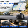Support Téléphone Voiture Magnétique et à Aspiration – Fixation Ultra Stable Anti-Chute – Compatible MagSafe iPhone, Samsung, An
