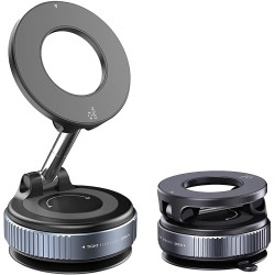 Support Téléphone Voiture, Magnetique Support Telephones Ventouse, Porte Telephone Voiture Aimanté Réglable à 360°d'Aspiration M
