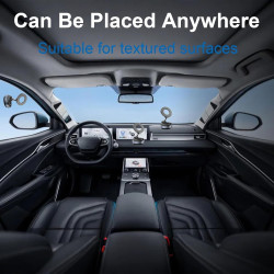 Support Téléphone Voiture, Magnetique Support Telephones Ventouse, Porte Telephone Voiture Aimanté Réglable à 360°d'Aspiration M
