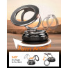 YLLZI Support Telephone Voiture, Support Magnétique pour iPhone 17 16 15 14 13 12 Pro Max Plus, 360° Rotation Porte Voiture pour